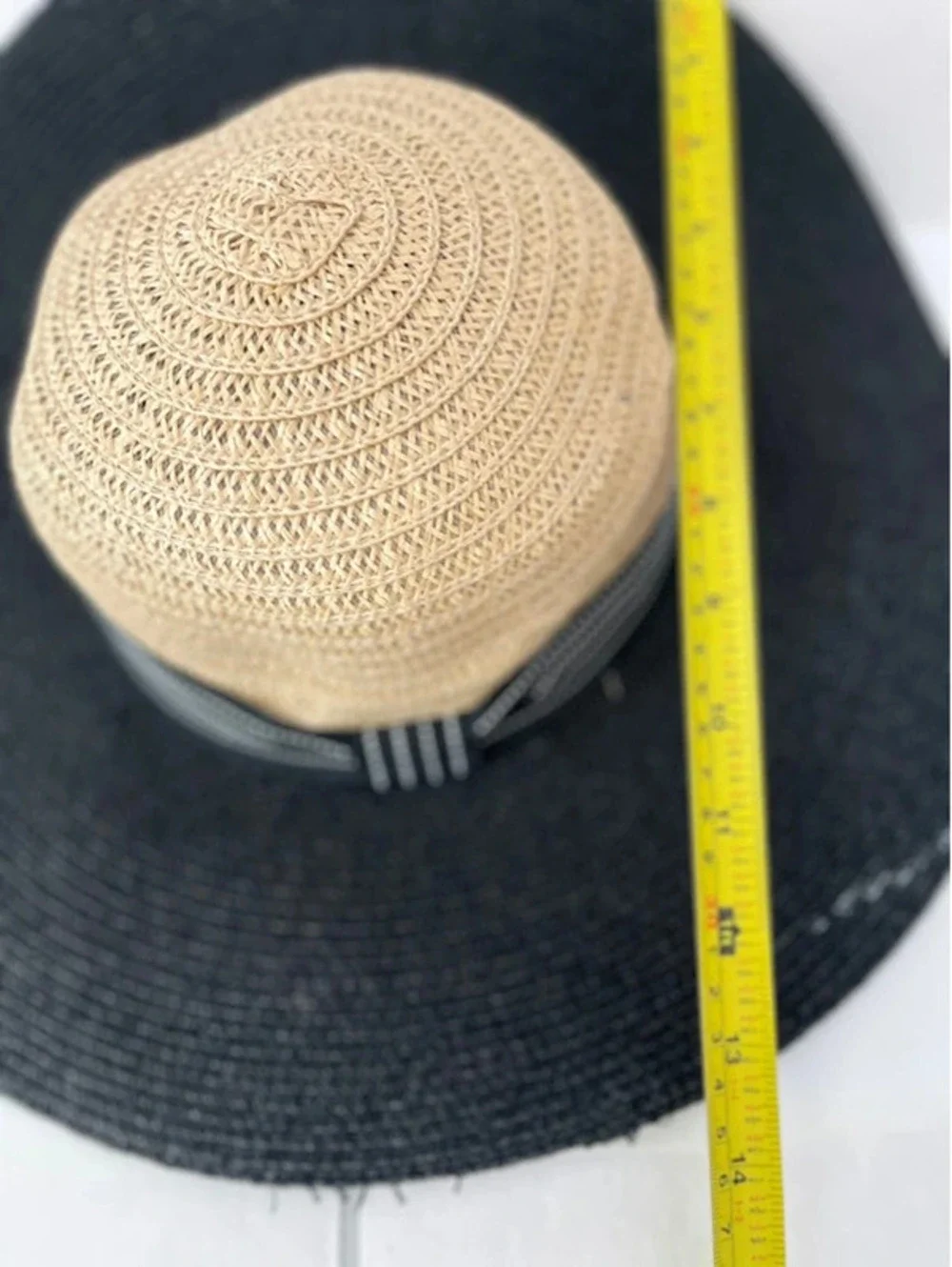 Magid hats Vera Women’s Midnight Straw Hat Beach Sun Floppy Hat black beige